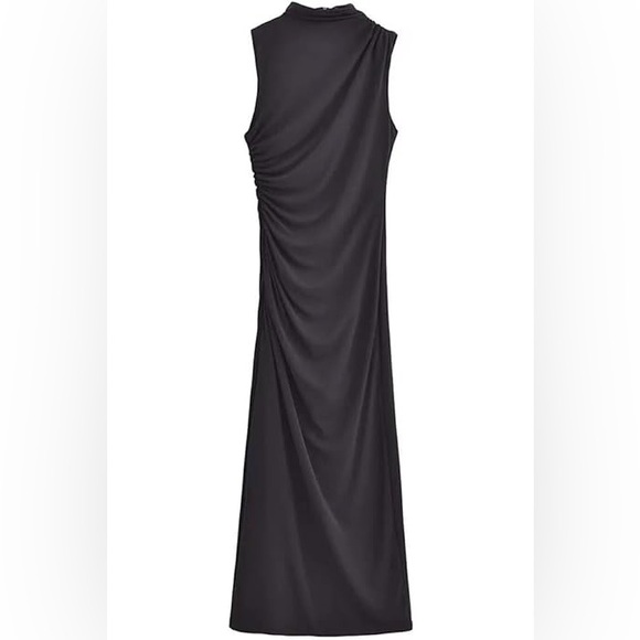 NWT Cider Cowl Neck‎ Sleeveless Ruched Dress Plus Size 1X - Picture 1 of 6